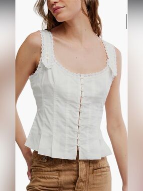 Free People Bridgette Corset Peplum Top, it was a rental, I never wore.